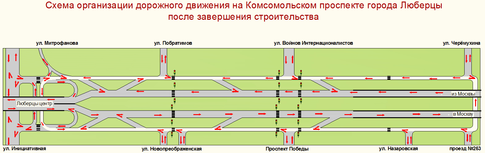 Люберецкая эстакада схема